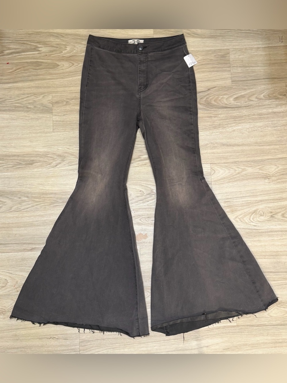 NEW Free People Just Float On Flare Jeans Smokestack 70s Boho Bell Bottom